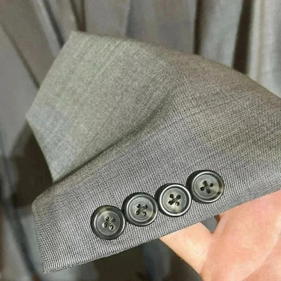 Hart Schaffner Marx Von Maur Gray Sport Coat Blazer Men’s Size 44L - Picture 6 of 7